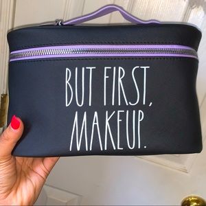 RAE DUNN COSMETIC BAG But first, makeup BNWT